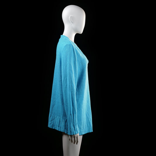 Bonprix - sweater - Sky Blue - (Storlek: 48, 50)