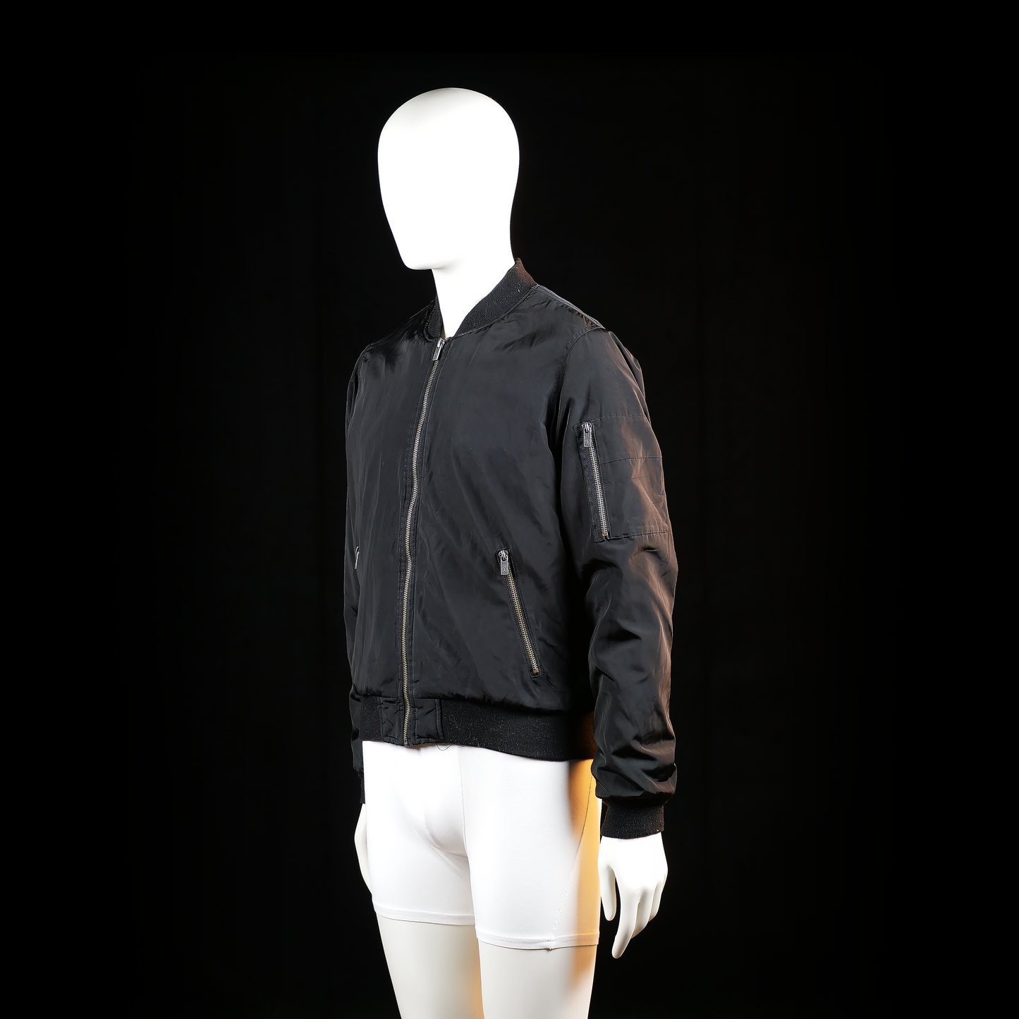 Lager 157 - bomber jacket - Black - (Storlek: S)