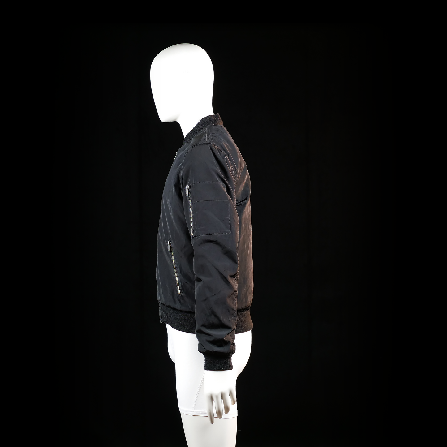 Lager 157 - bomber jacket - Black - (Storlek: S)