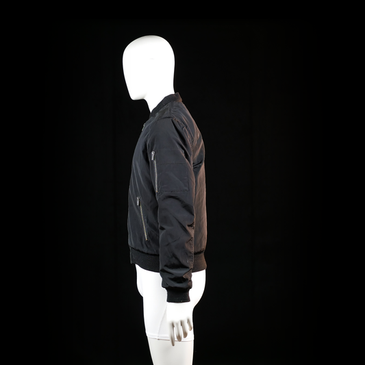 Lager 157 - bomber jacket - Black - (Storlek: S)