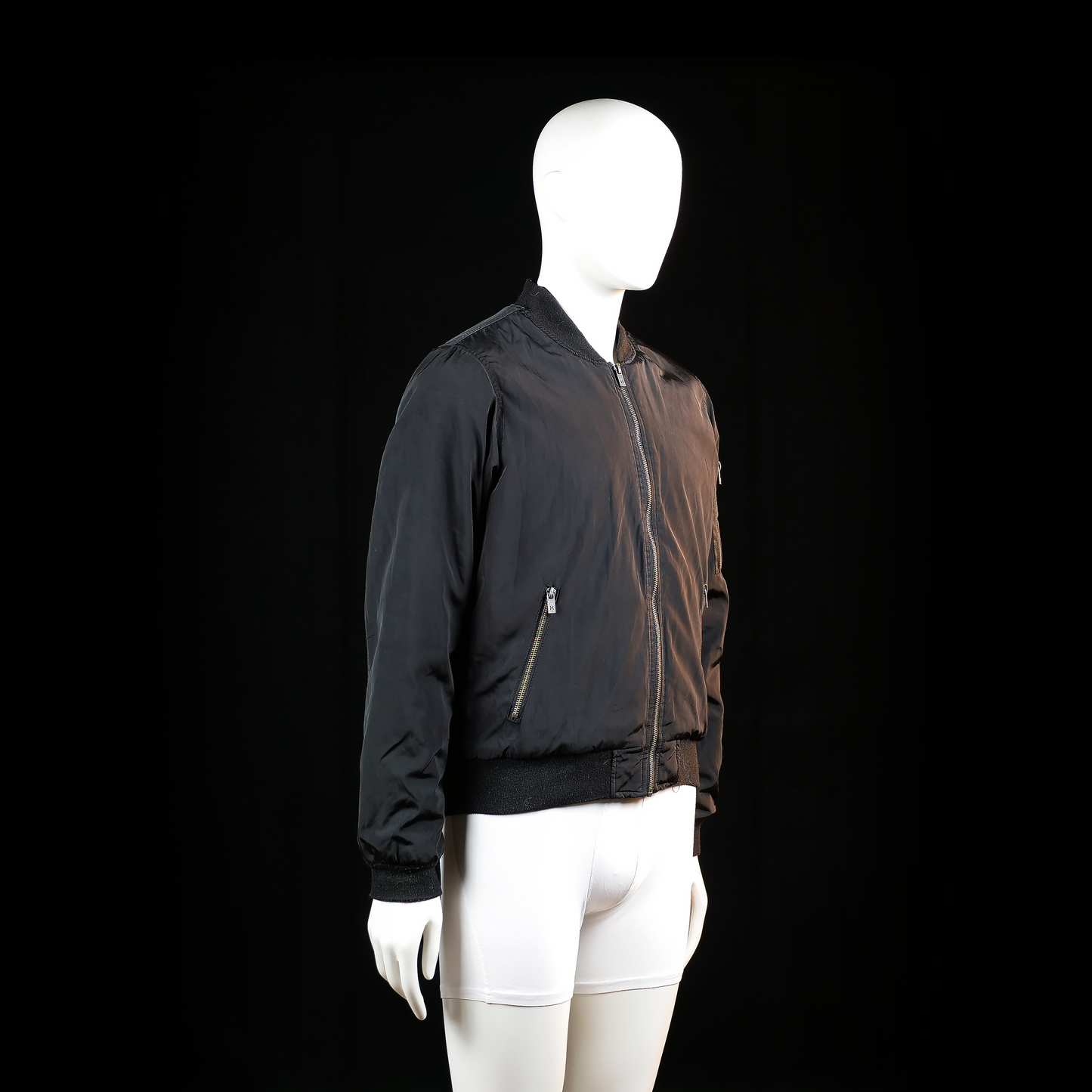 Lager 157 - bomber jacket - Black - (Storlek: S)