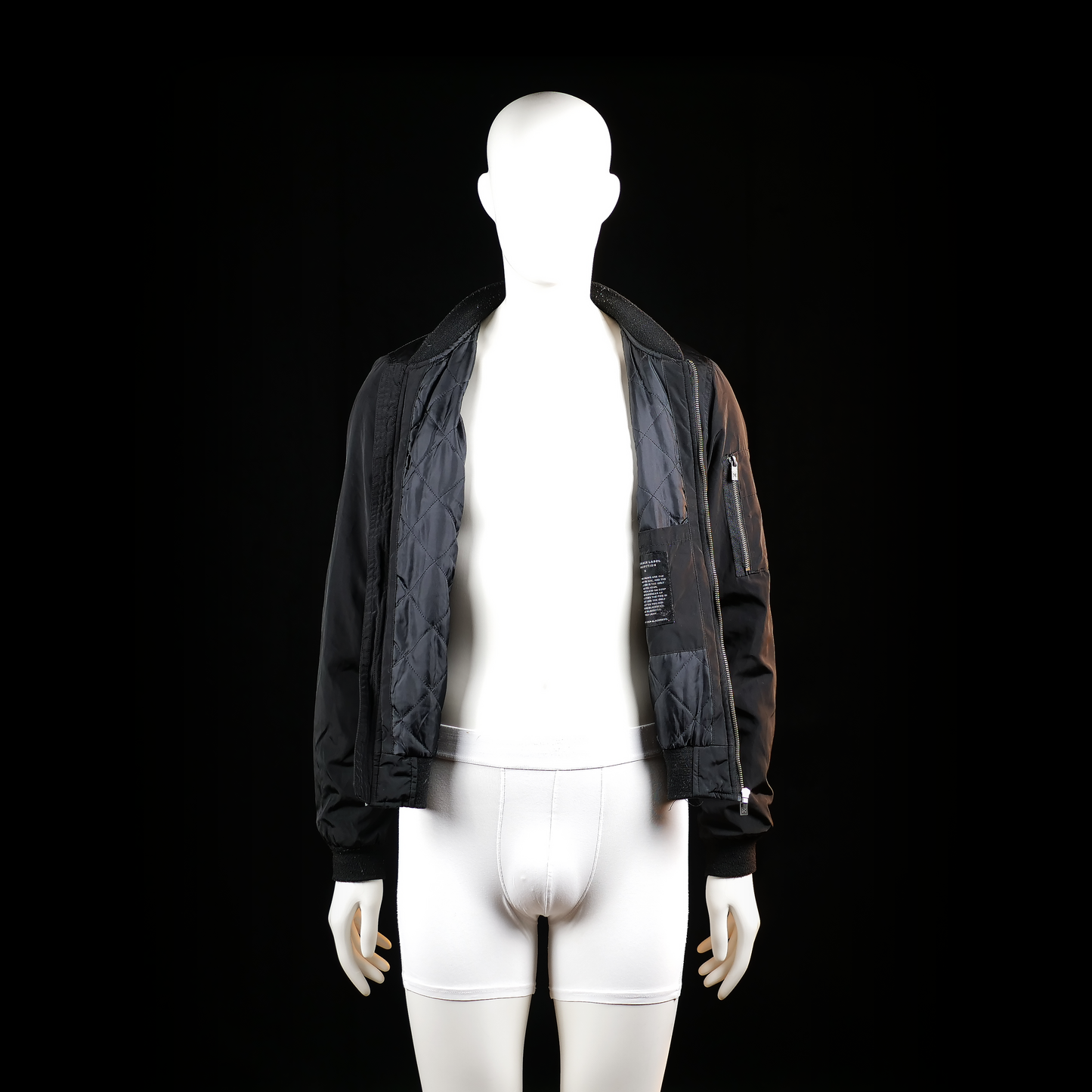 Lager 157 - bomber jacket - Black - (Storlek: S)