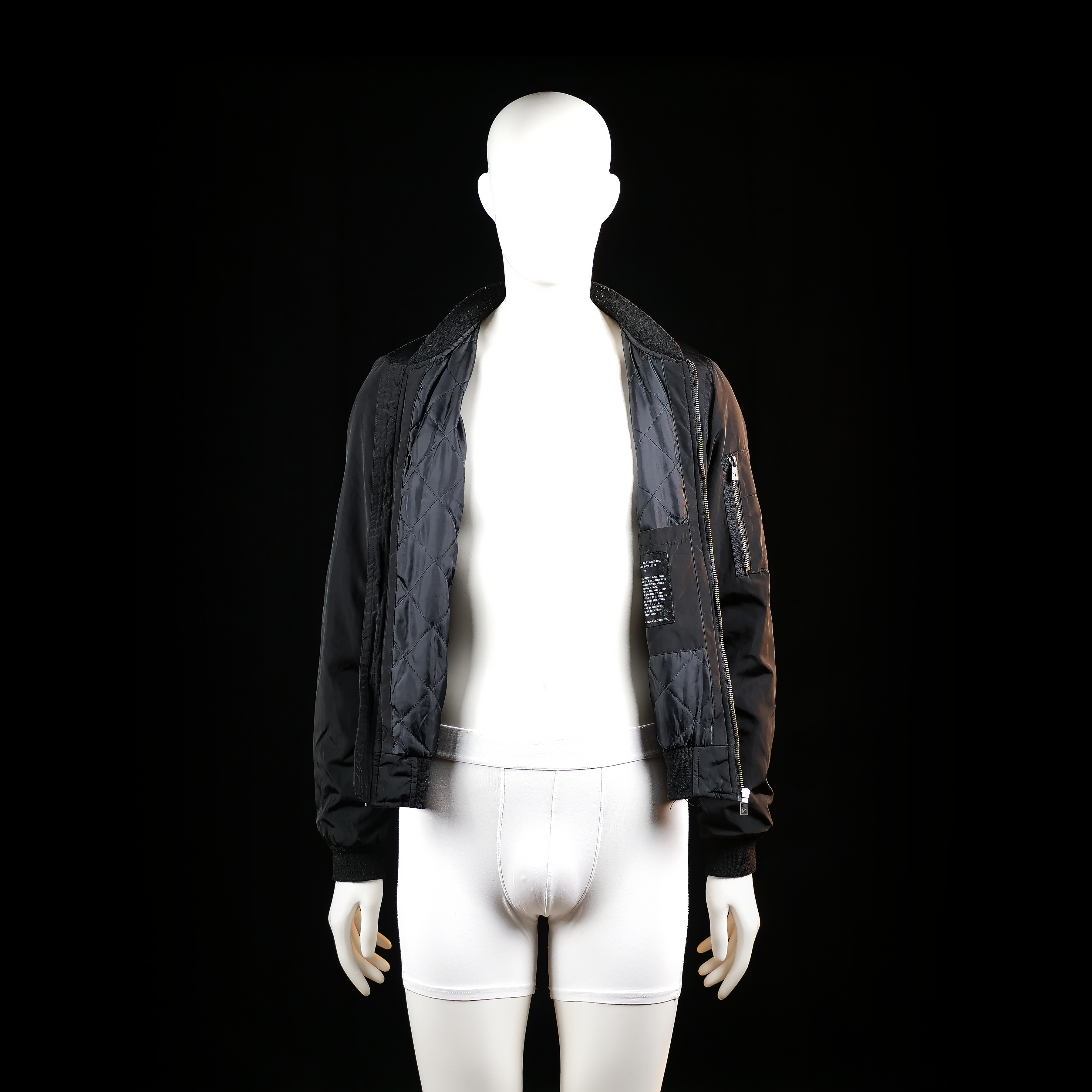 Lager 157 - bomber jacket - Black - (Storlek: S)