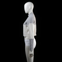 Shein - sweater - Light Gray, Ivory, Rose - (Storlek: S)