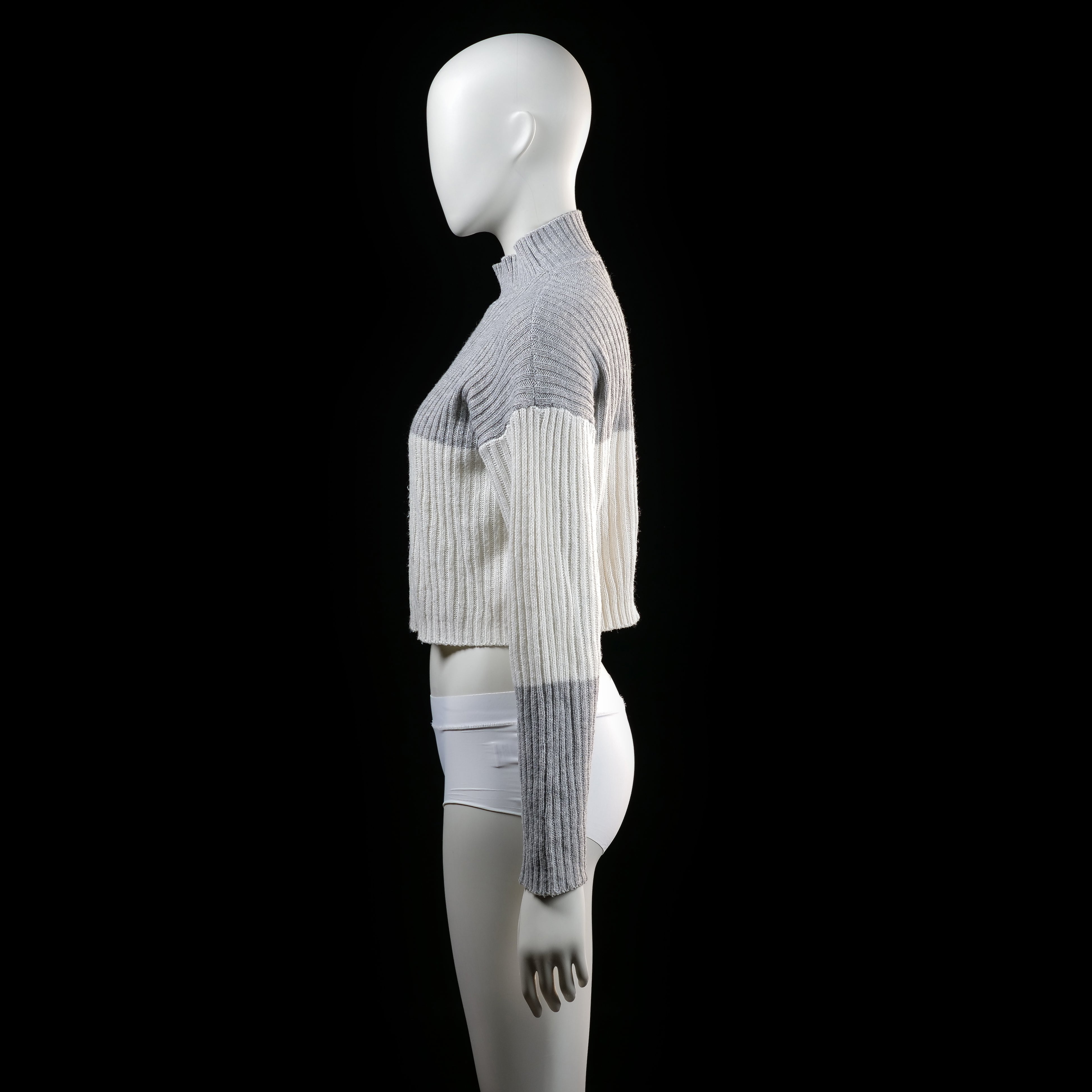 Shein - sweater - Light Gray, Ivory, Rose - (Storlek: S)