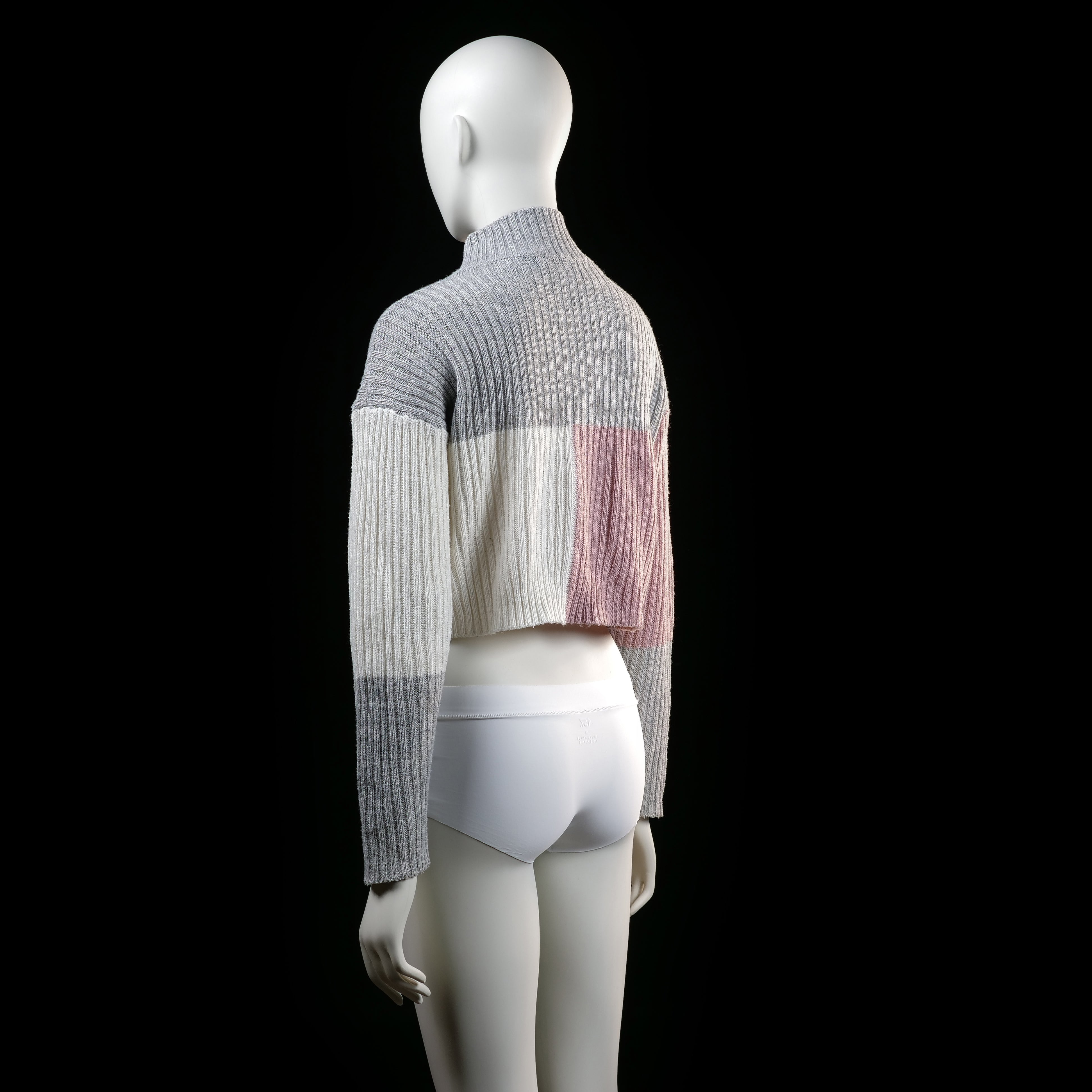 Shein - sweater - Light Gray, Ivory, Rose - (Storlek: S)