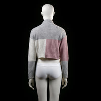 Shein - sweater - Light Gray, Ivory, Rose - (Storlek: S)