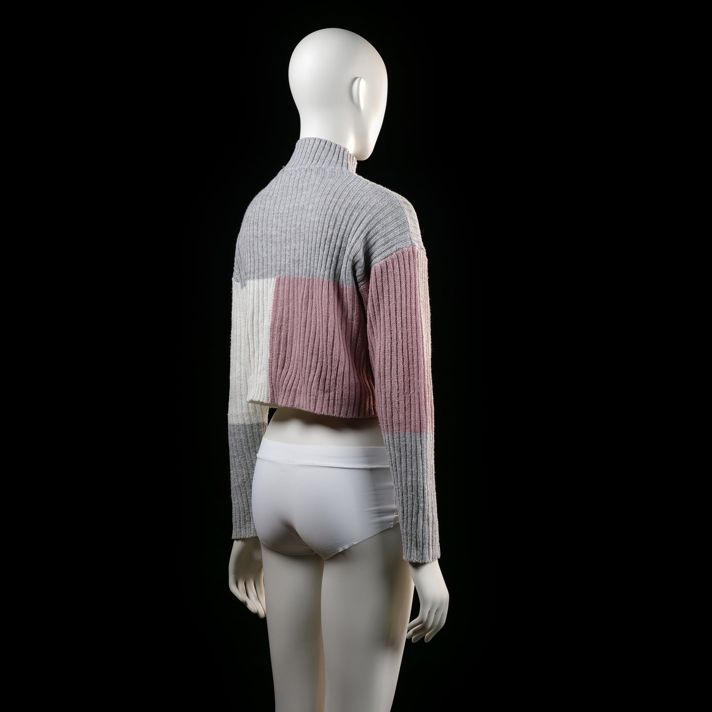 Shein - sweater - Light Gray, Ivory, Rose - (Storlek: S)