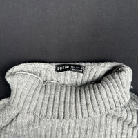 Shein - sweater - Light Gray, Ivory, Rose - (Storlek: S)