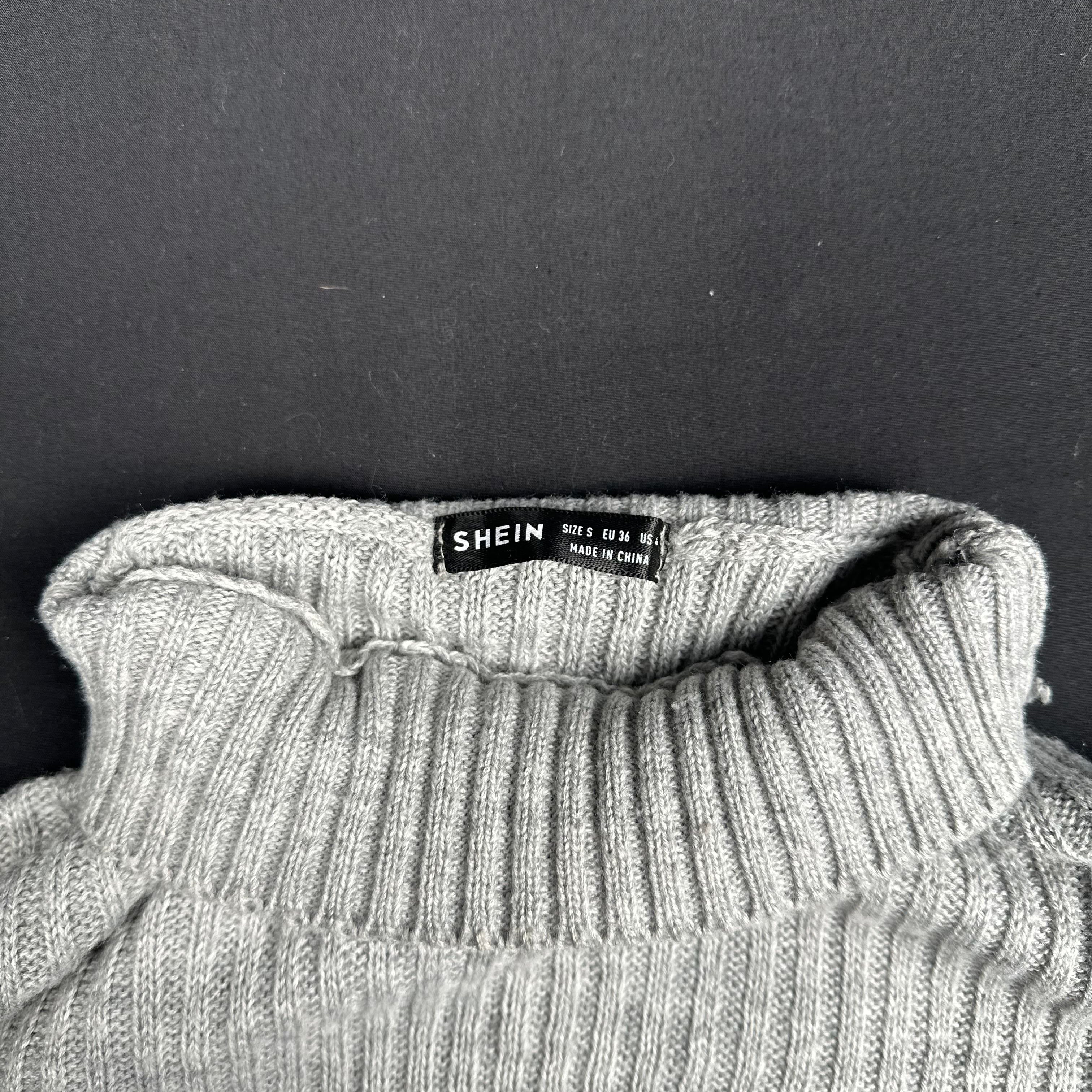 Shein - sweater - Light Gray, Ivory, Rose - (Storlek: S)