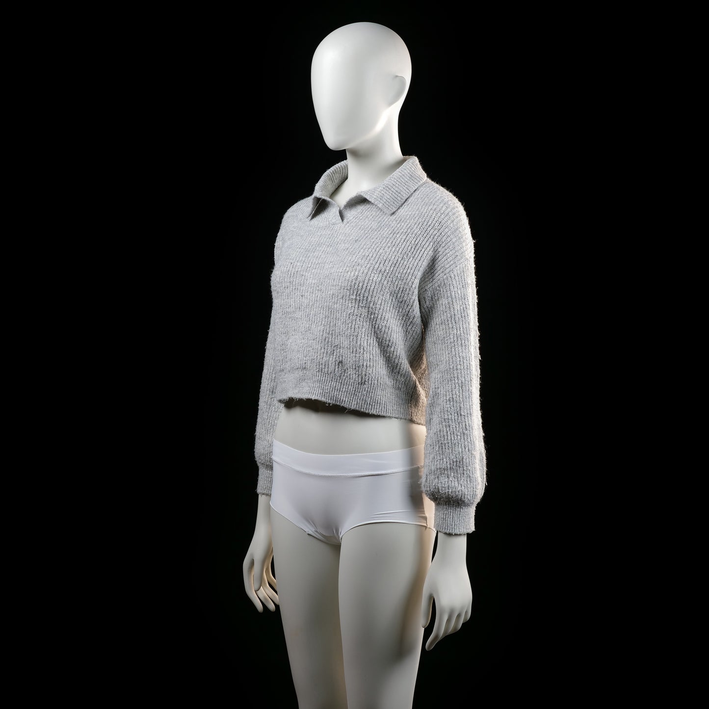Kappahl - sweater - Light Gray - (Storlek: 146, 152)