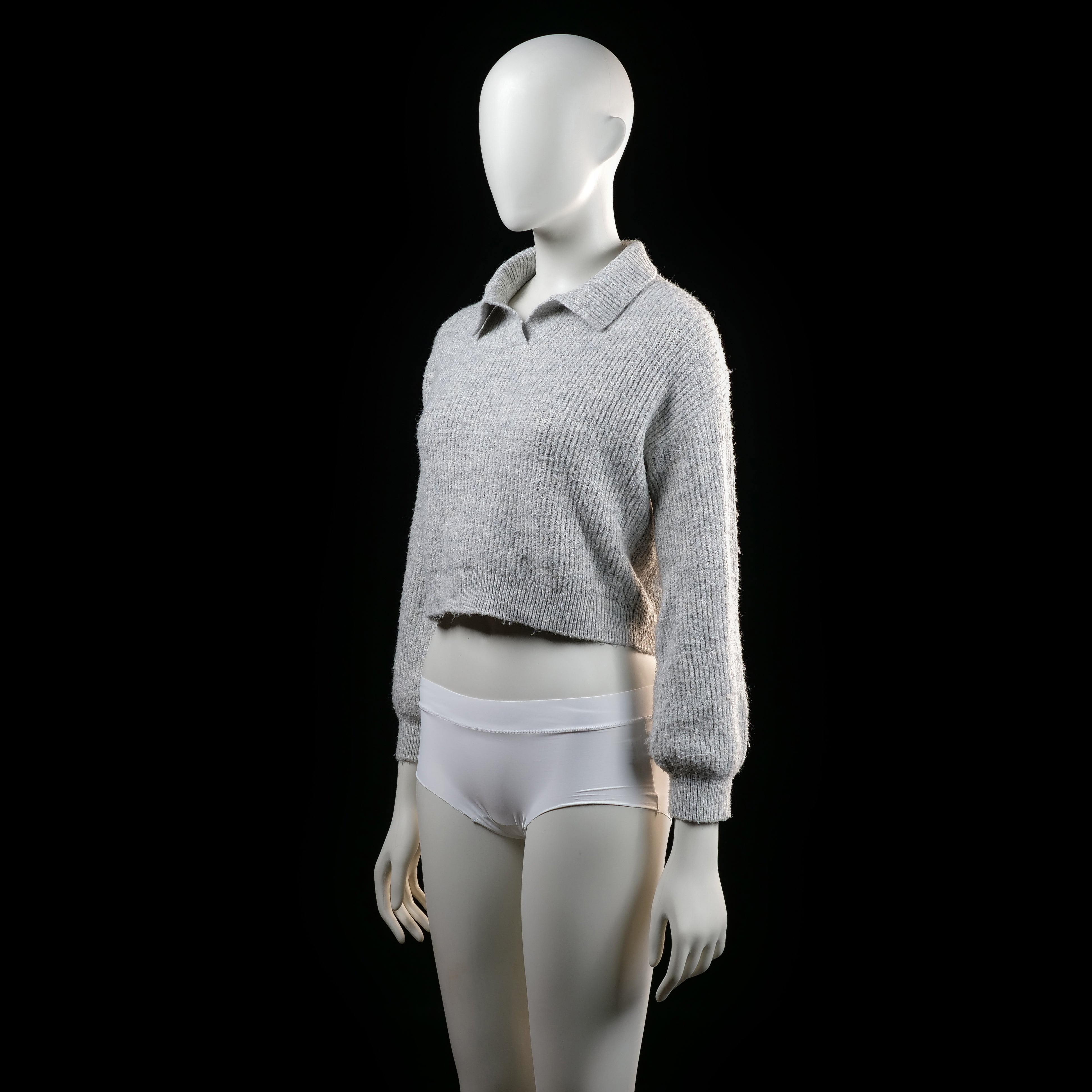 Kappahl - sweater - Light Gray - (Storlek: 146, 152)