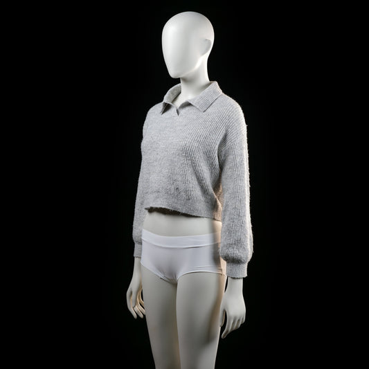 Kappahl - sweater - Light Gray - (Storlek: 146, 152)