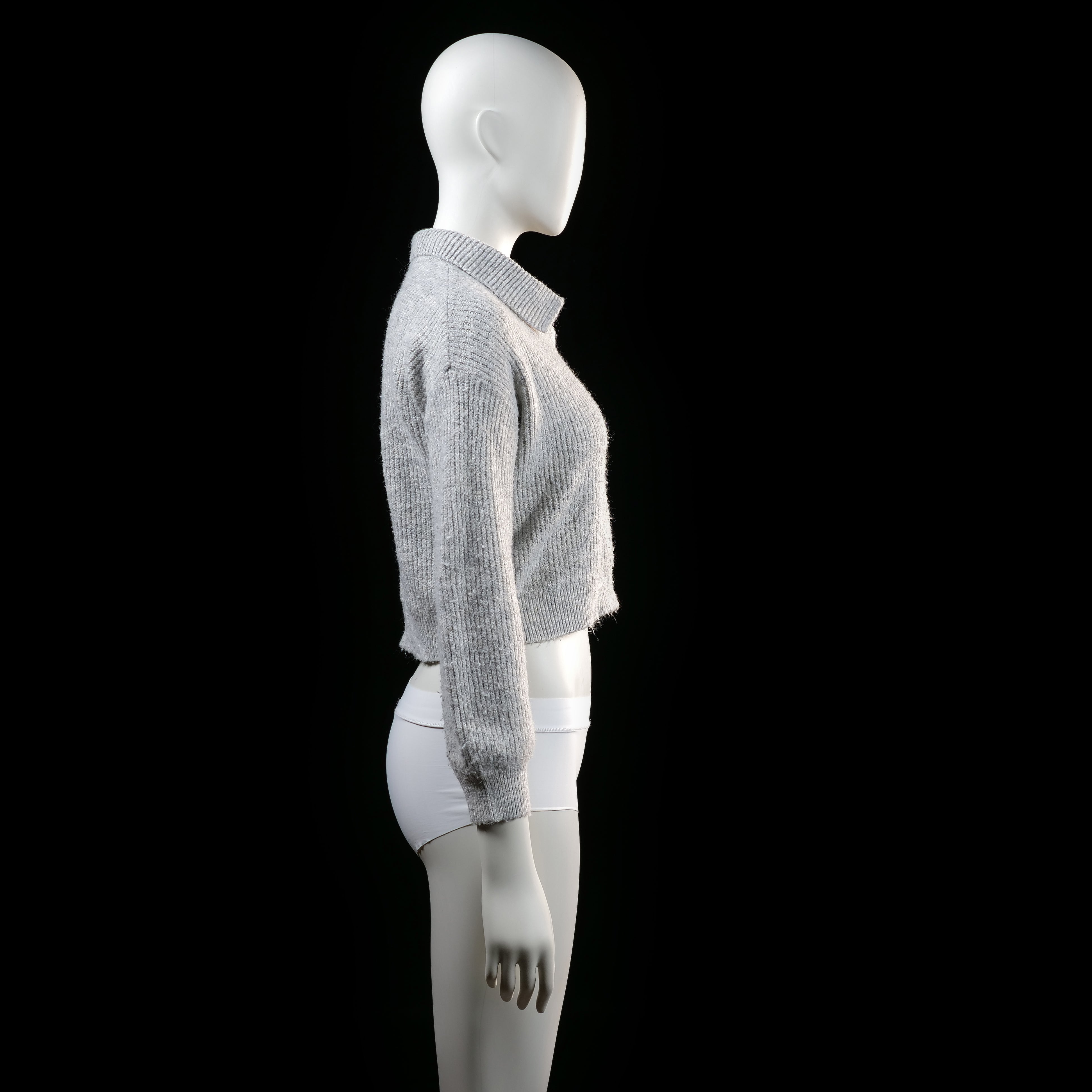 Kappahl - sweater - Light Gray - (Storlek: 146, 152)