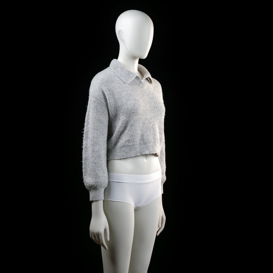 Kappahl - sweater - Light Gray - (Storlek: 146, 152)