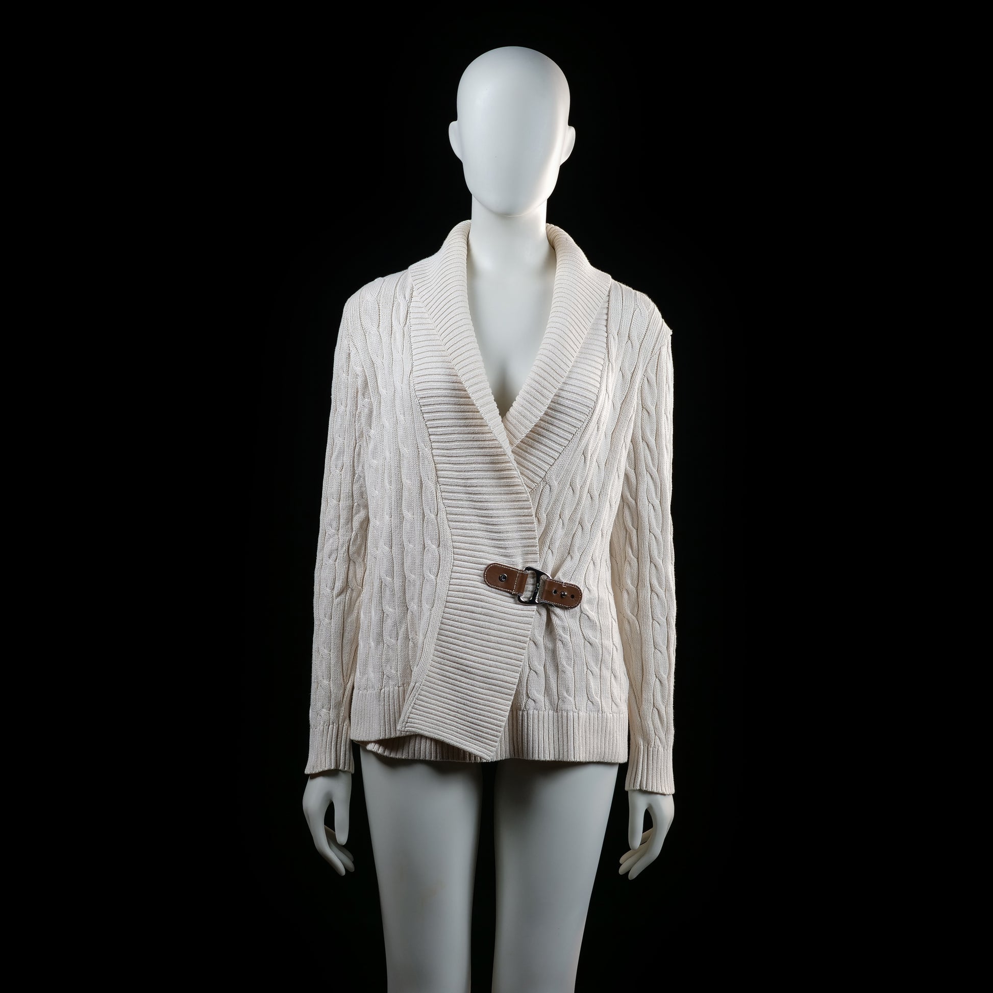 Ralph Lauren - cardigan - Ivory - (Storlek: M)