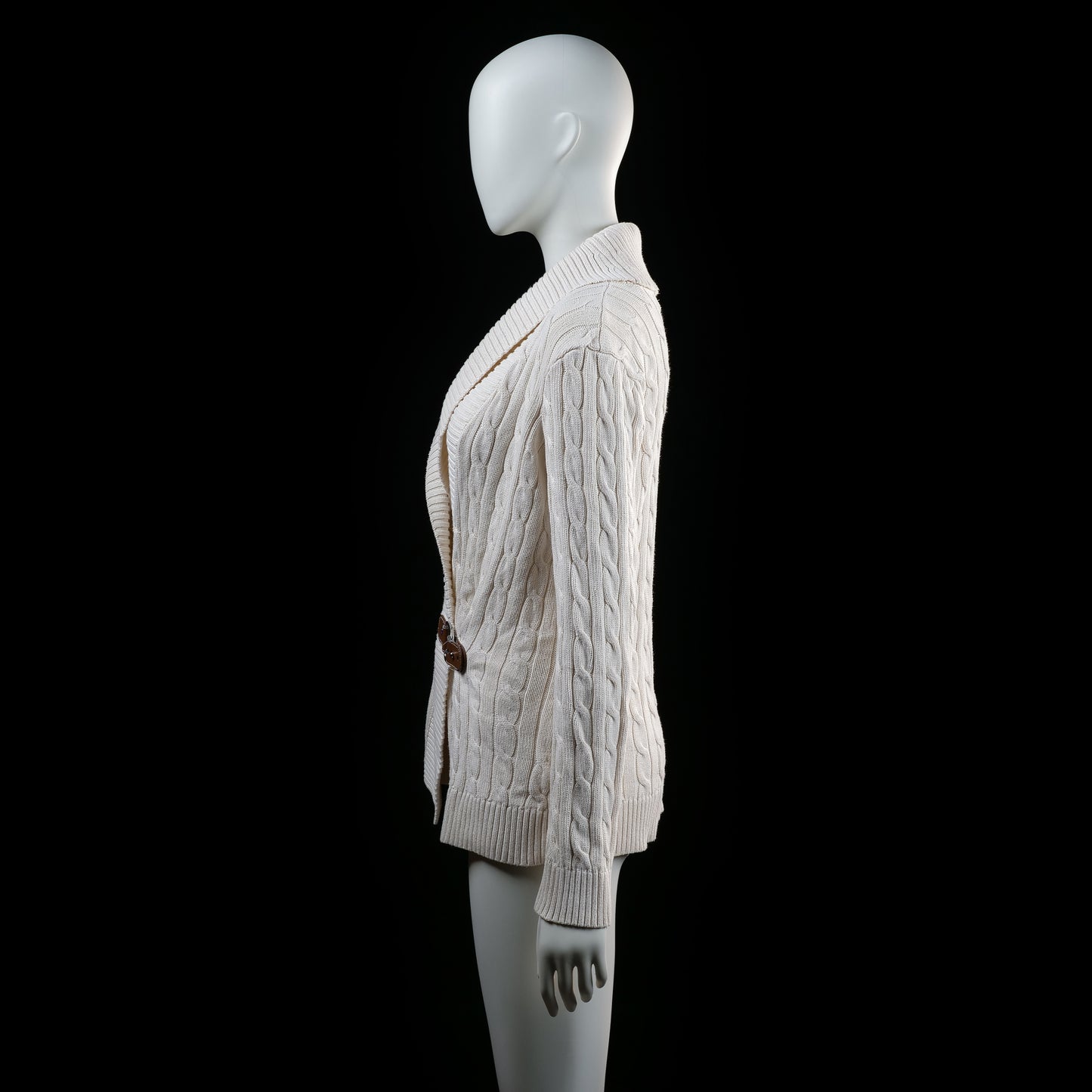 Ralph Lauren - cardigan - Ivory - (Storlek: M)