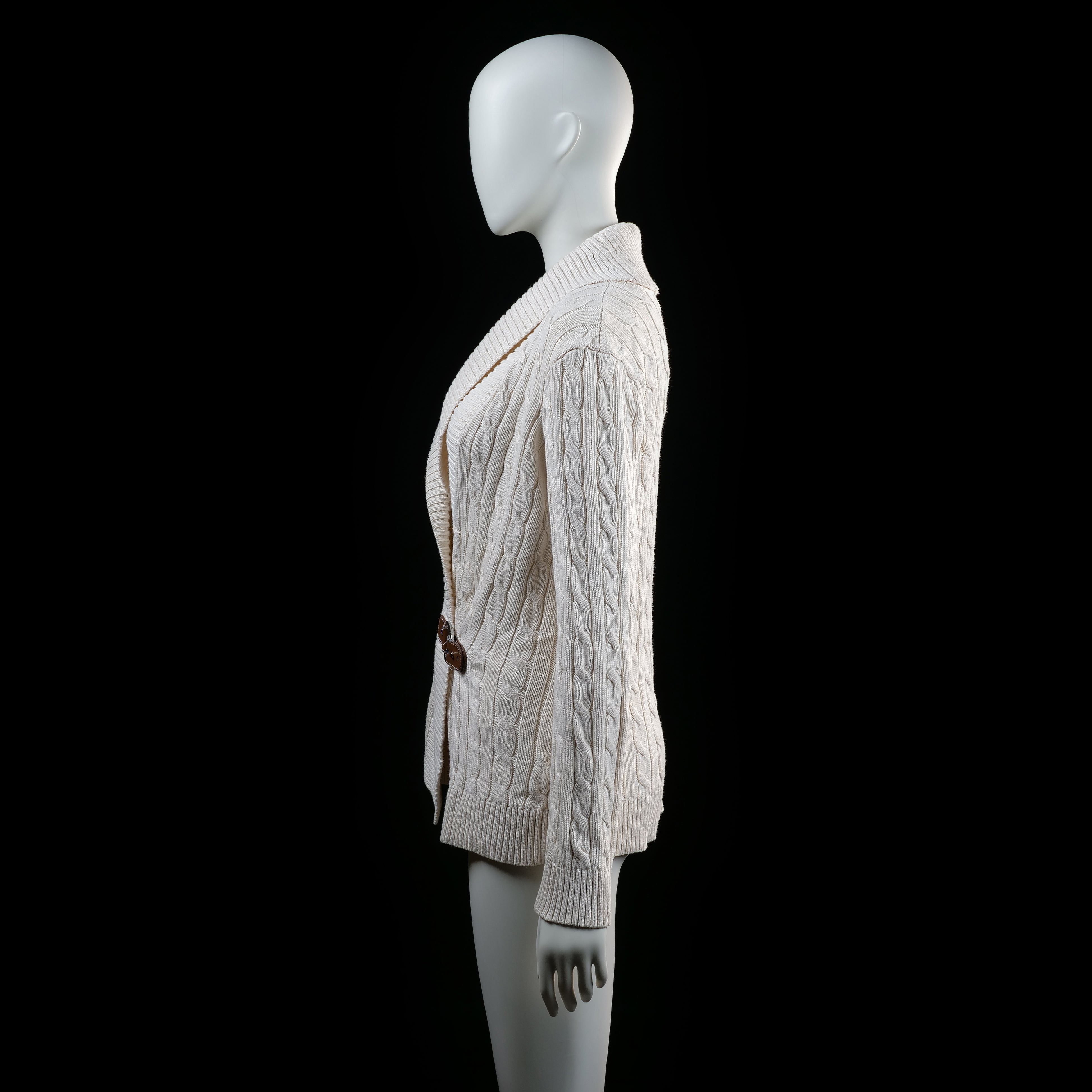 Ralph Lauren - cardigan - Ivory - (Storlek: M)