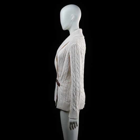 Ralph Lauren - cardigan - Ivory - (Storlek: M)