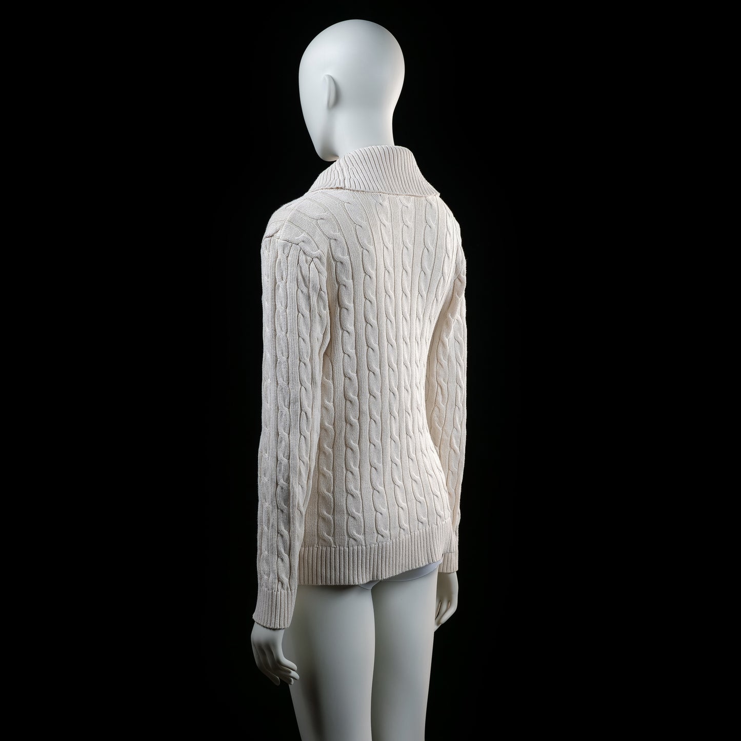 Ralph Lauren - cardigan - Ivory - (Storlek: M)