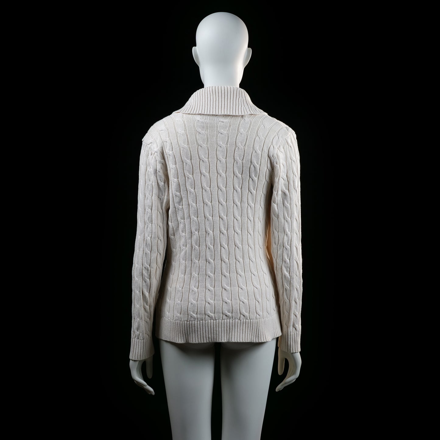 Ralph Lauren - cardigan - Ivory - (Storlek: M)