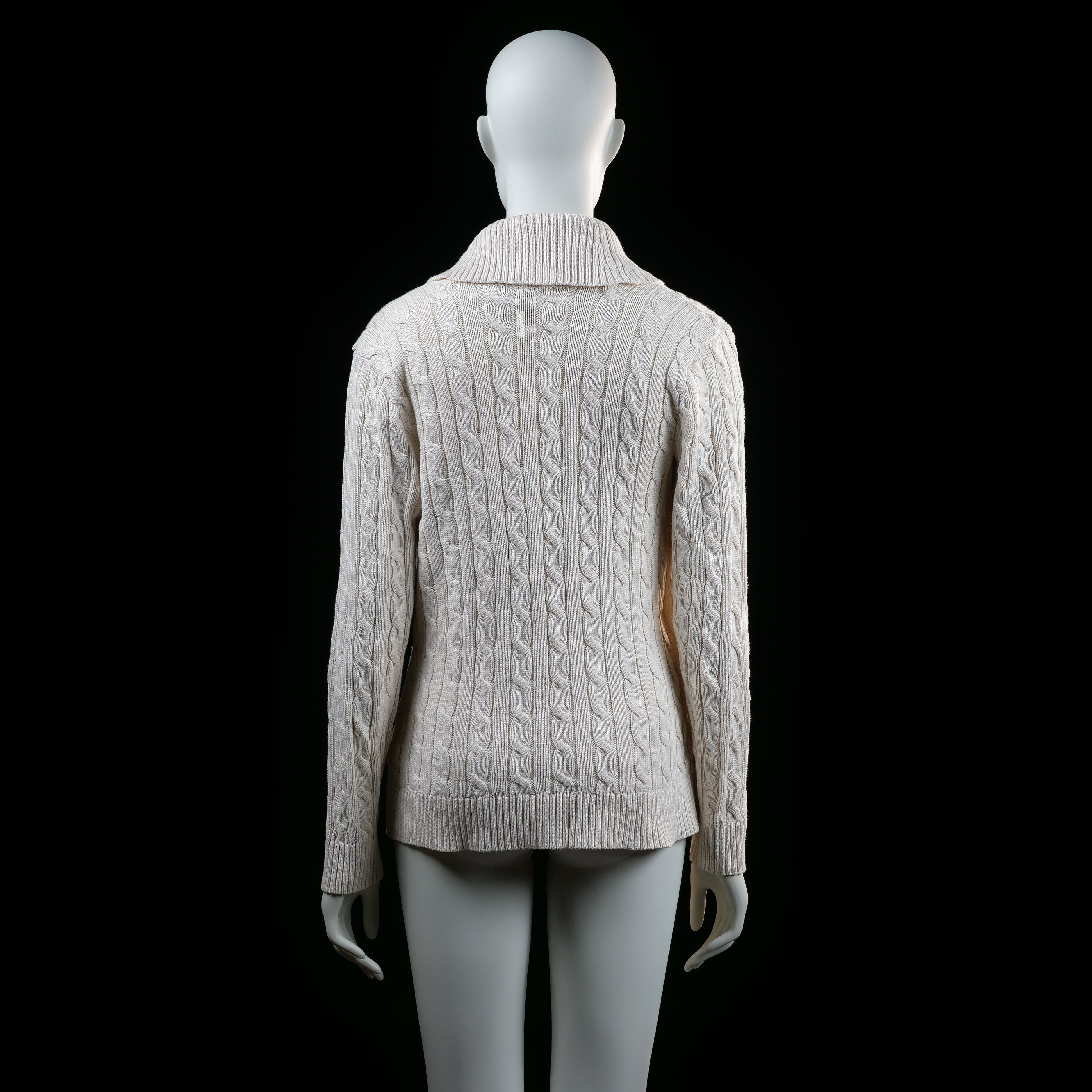 Ralph Lauren - cardigan - Ivory - (Storlek: M)