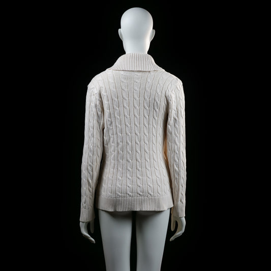 Ralph Lauren - cardigan - Ivory - (Storlek: M)