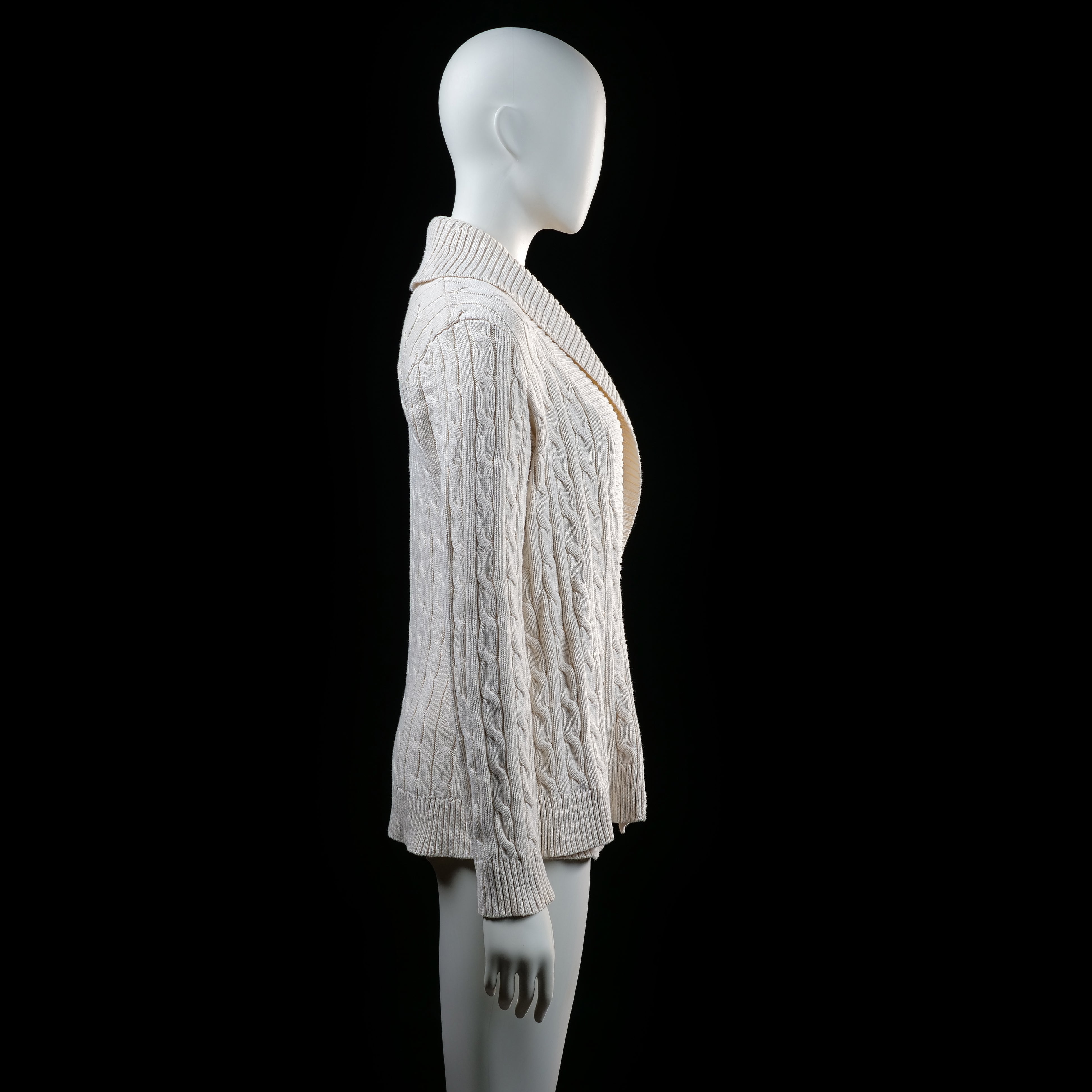 Ralph Lauren - cardigan - Ivory - (Storlek: M)