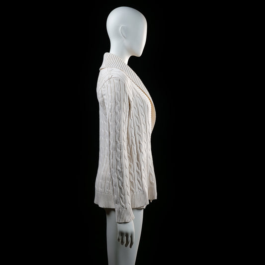 Ralph Lauren - cardigan - Ivory - (Storlek: M)