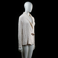 Ralph Lauren - cardigan - Ivory - (Storlek: M)