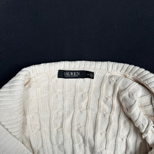 Ralph Lauren - cardigan - Ivory - (Storlek: M)