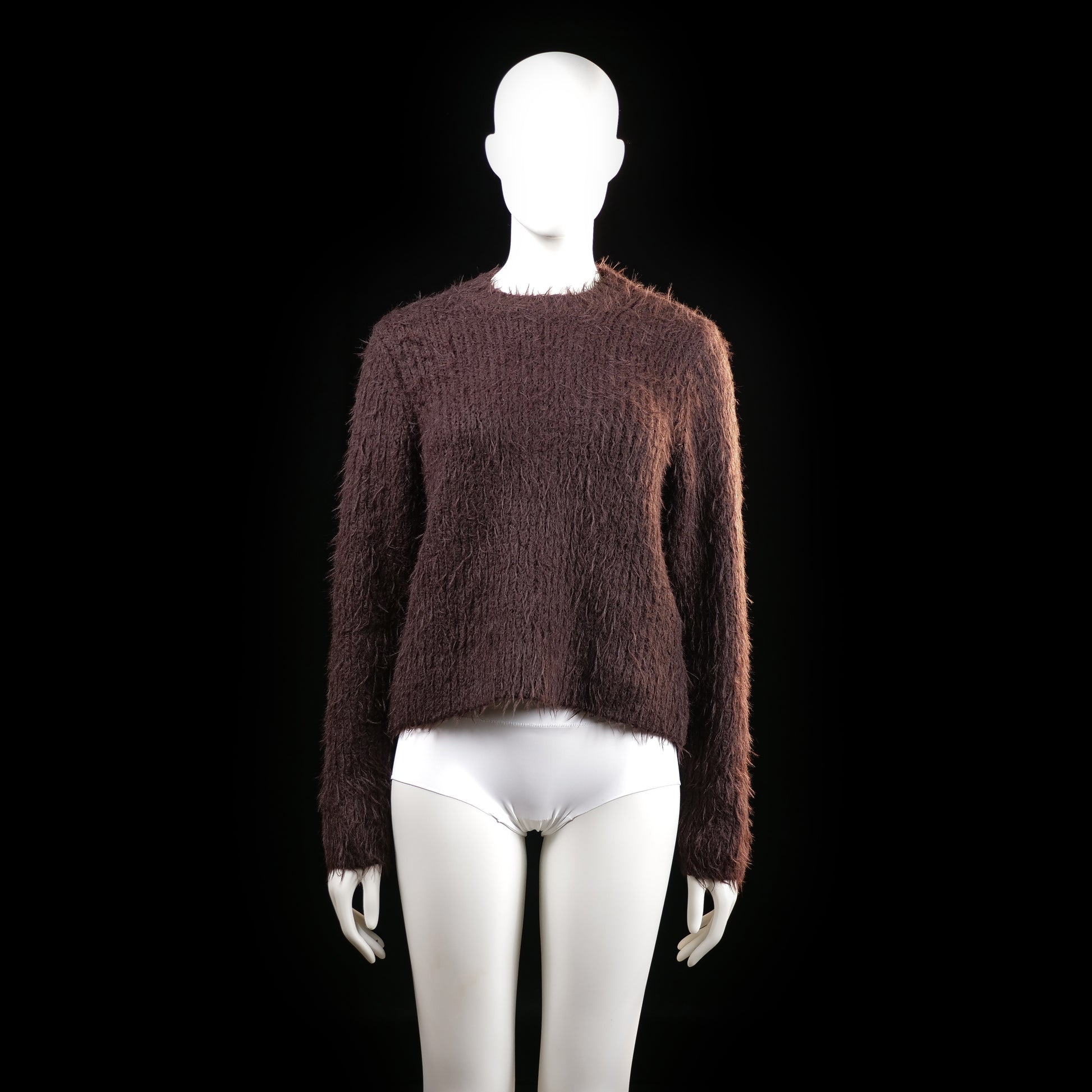 Wera - sweater - Dark Brown - (Storlek: XS)