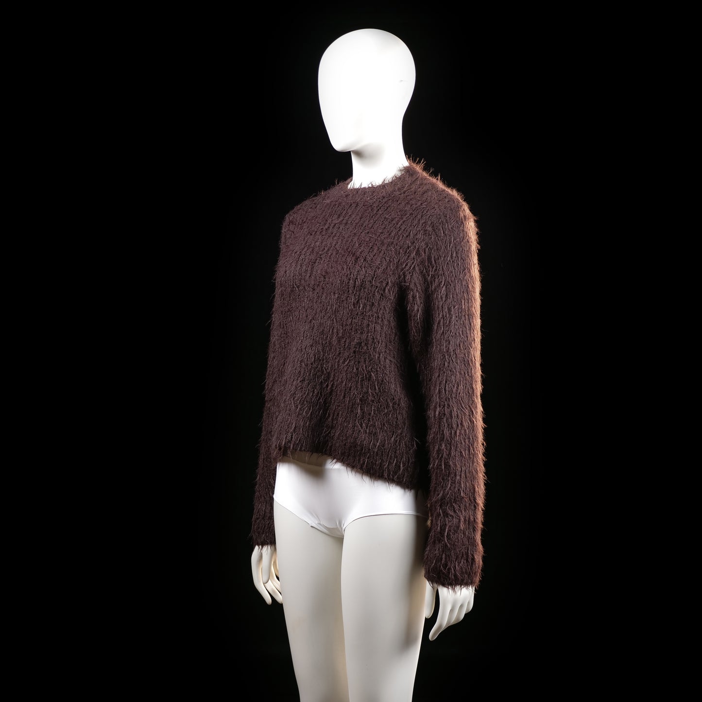 Wera - sweater - Dark Brown - (Storlek: XS)