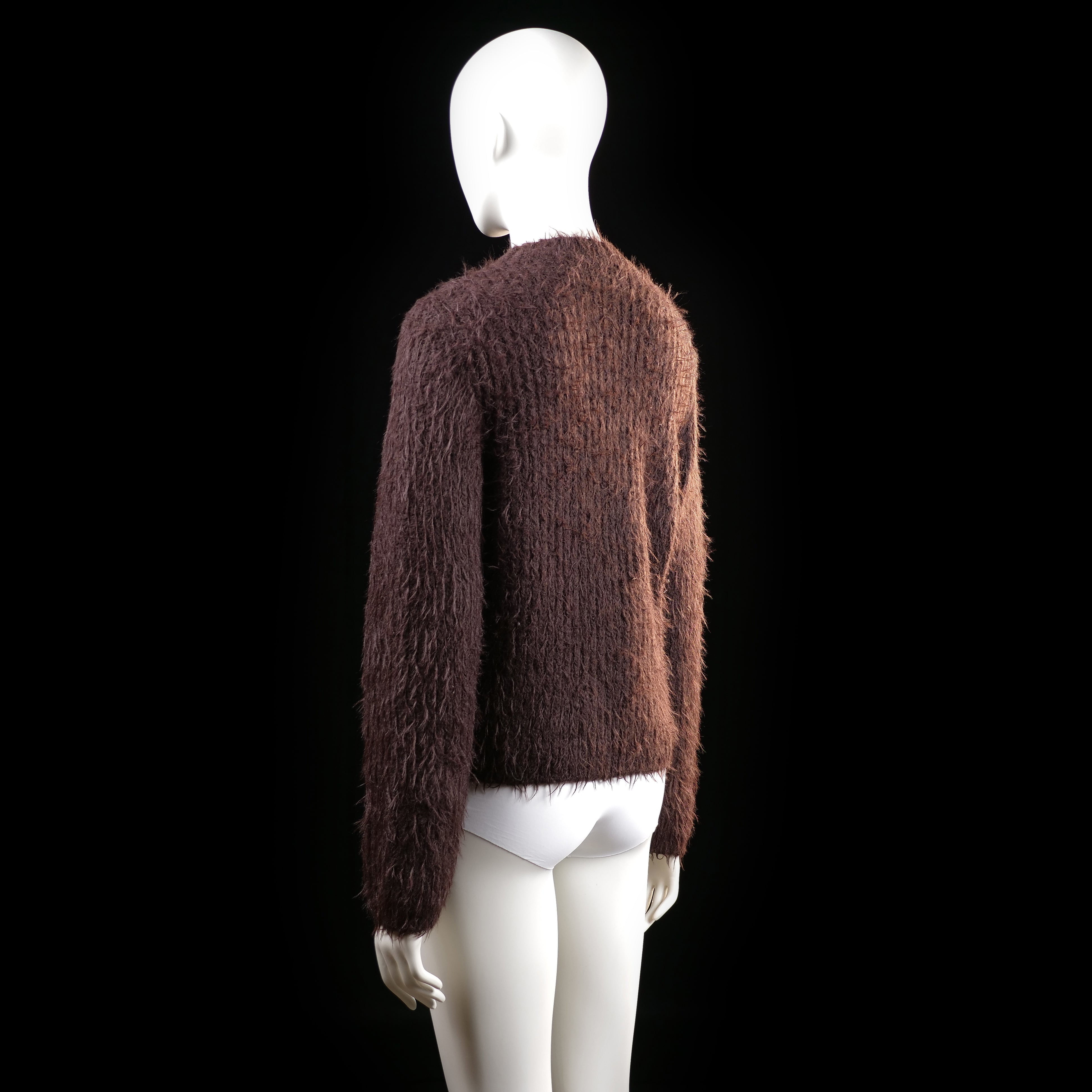 Wera - sweater - Dark Brown - (Storlek: XS)