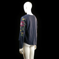 Only - long-sleeve top - Navy - (Storlek: M)