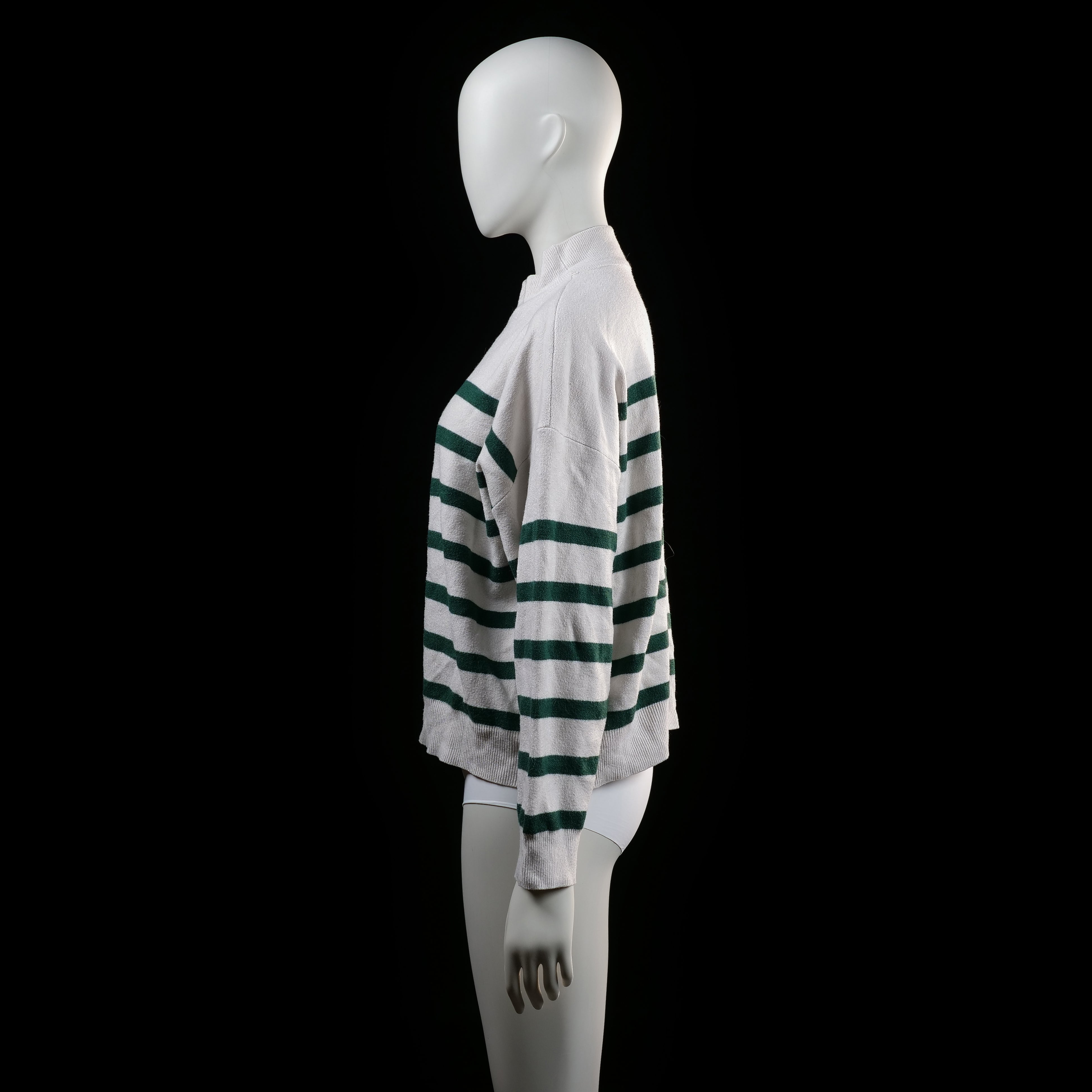 Primark - sweater - Ivory, Forest Green - (Storlek: XL)