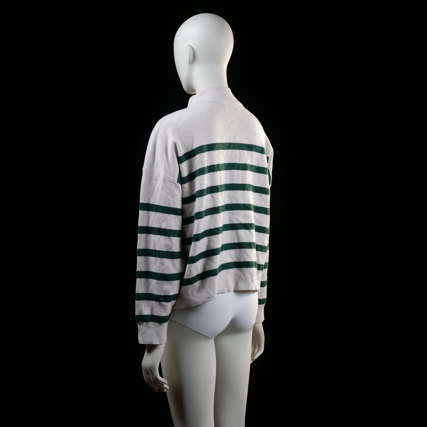 Primark - sweater - Ivory, Forest Green - (Storlek: XL)