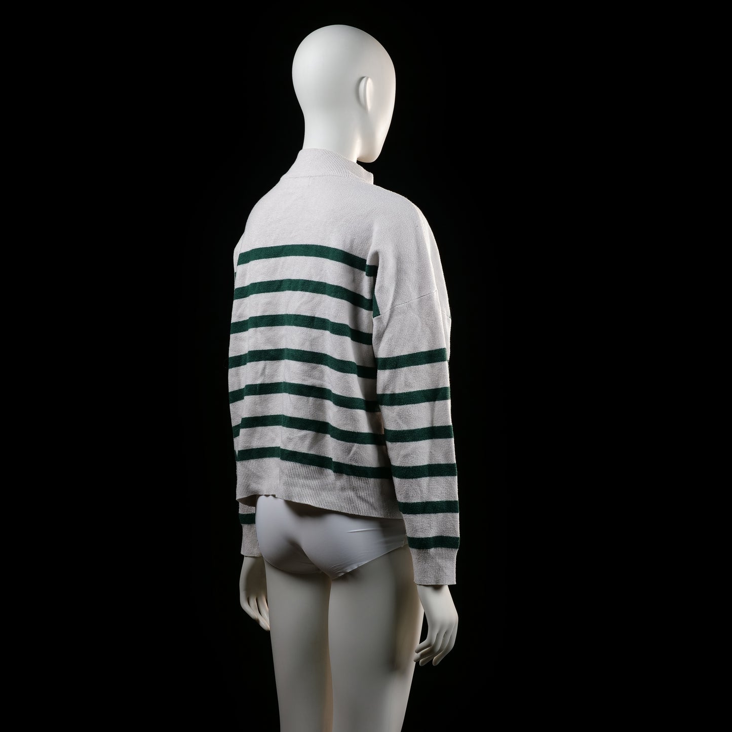Primark - sweater - Ivory, Forest Green - (Storlek: XL)
