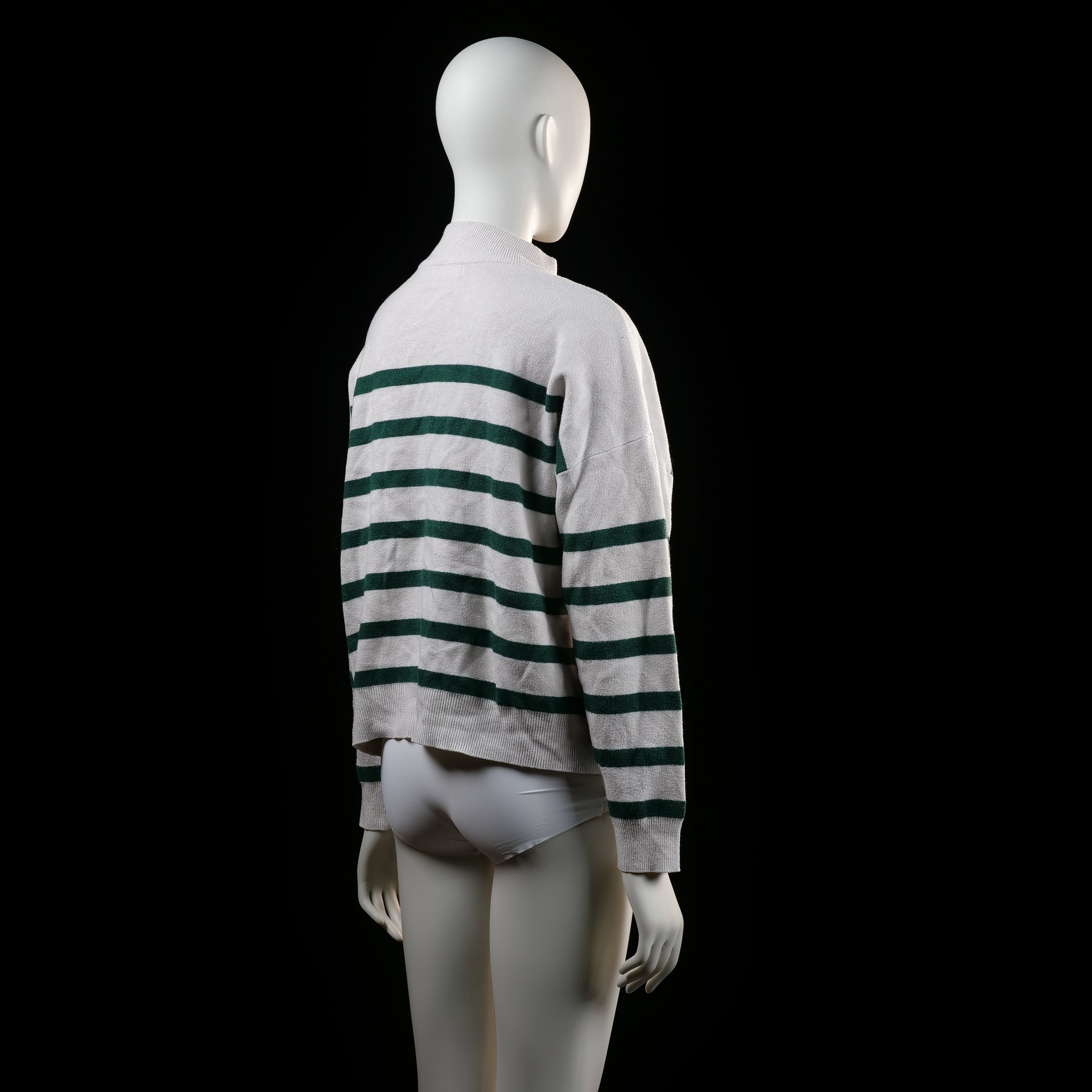 Primark - sweater - Ivory, Forest Green - (Storlek: XL)