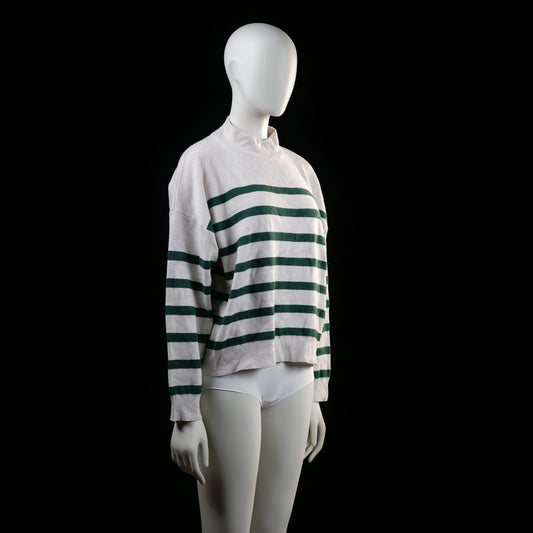 Primark - sweater - Ivory, Forest Green - (Storlek: XL)