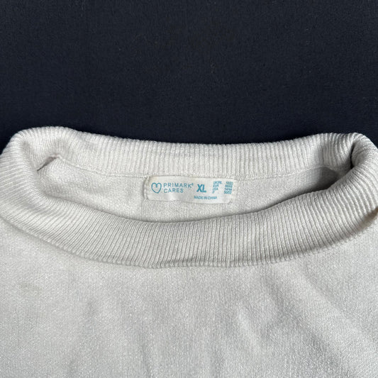 Primark - sweater - Ivory, Forest Green - (Storlek: XL)
