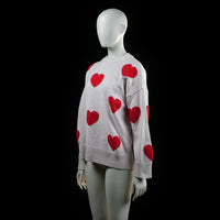 Fb Sister - sweater - White, Red - (Storlek: S)