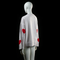 Fb Sister - sweater - White, Red - (Storlek: S)