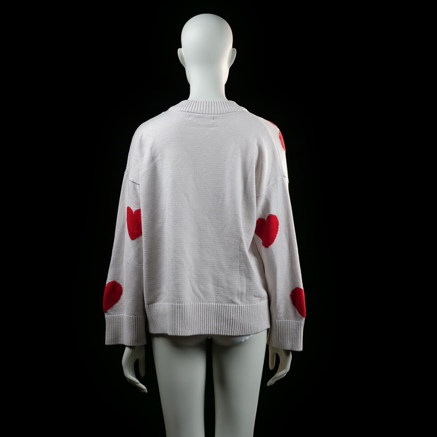 Fb Sister - sweater - White, Red - (Storlek: S)