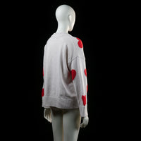 Fb Sister - sweater - White, Red - (Storlek: S)