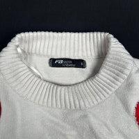 Fb Sister - sweater - White, Red - (Storlek: S)