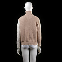 sweater - Beige, Ivory, Lavender - (Storlek: L)
