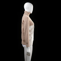 sweater - Beige, Ivory, Lavender - (Storlek: L)