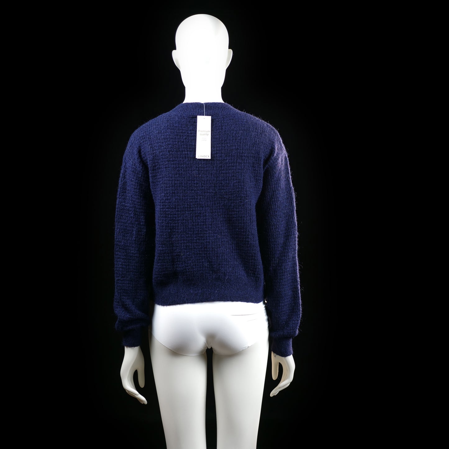 Lindex - sweater - Navy - (Storlek: XS) - (NEW)