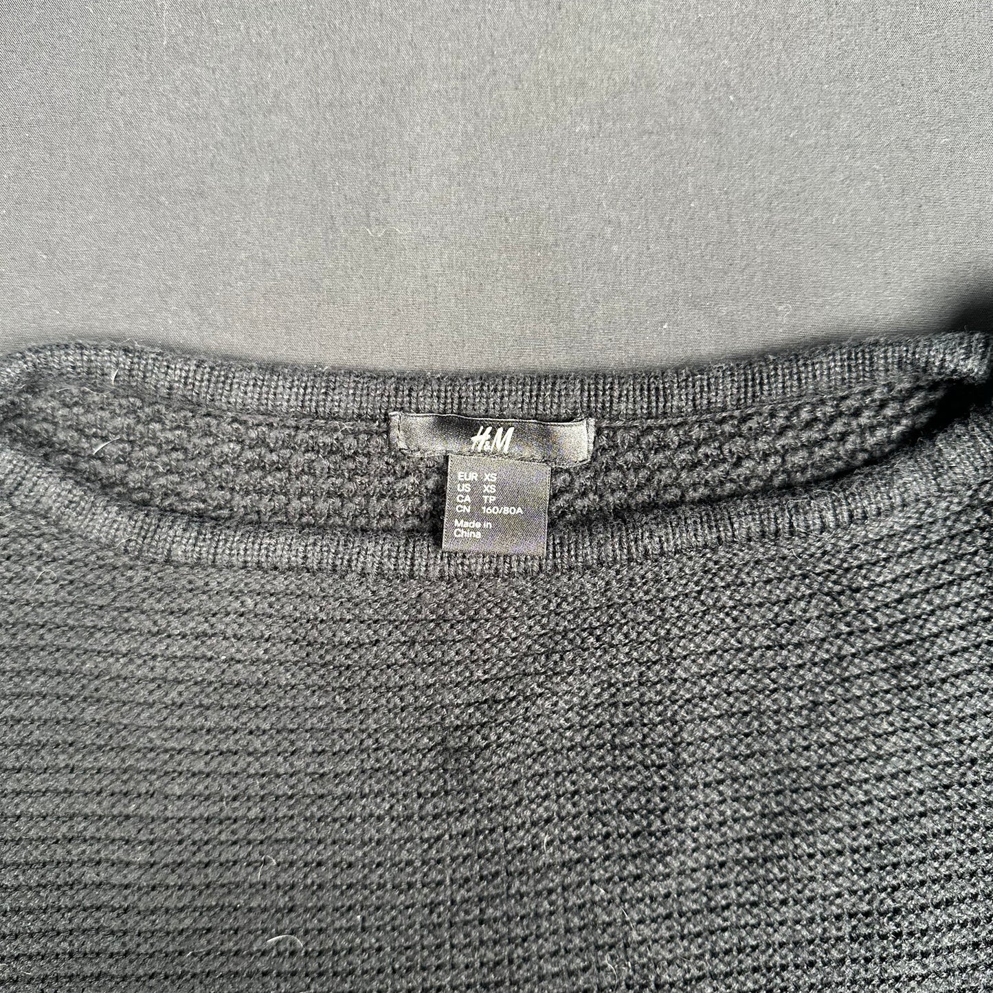 H&M - sweater - Dark Gray - (Storlek: XS)